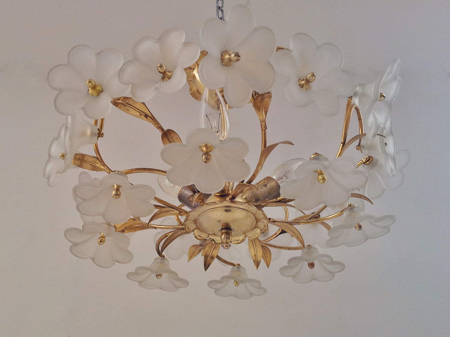 Murano glass online flower chandelier